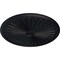 Ekena Millwork Leandros Ceiling Medallion (Fits Canopies up to 5"), 33 1/8"OD x 3 1/2"ID x 1 3/8"P, Steel Gray CM33LESGS - alternate 2